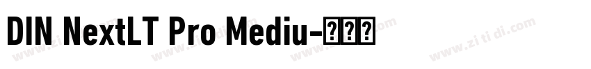 DIN NextLT Pro Mediu字体转换
